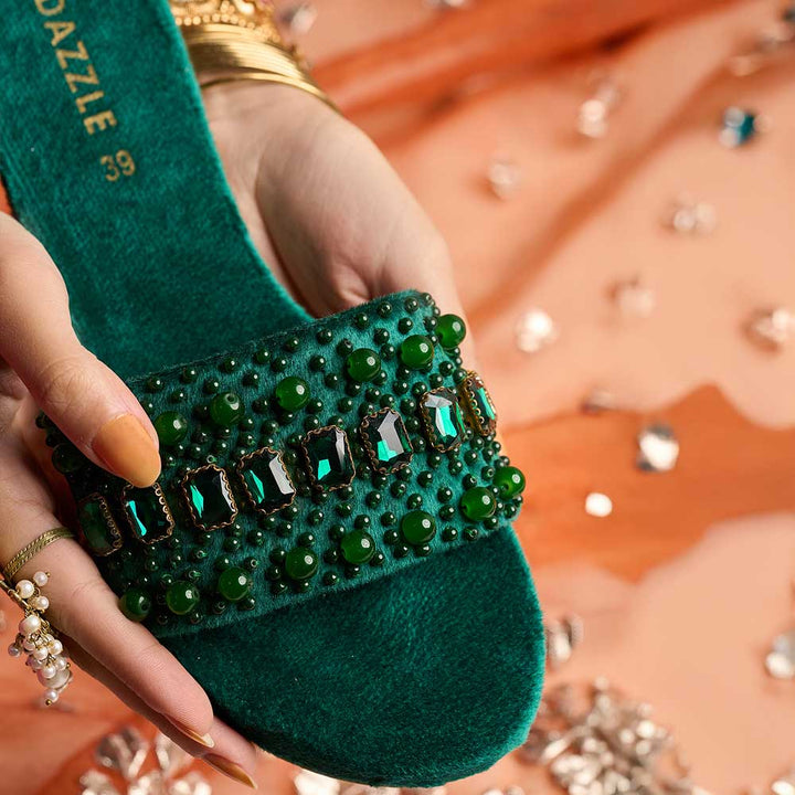 Alexis Slider (Bottle Green) - Dazzle by Sarah