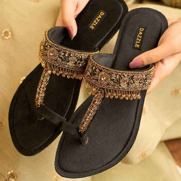 🌑 Midnight Elegance Trio - Manjhli Black, Raya Silver Clutch &amp; Rajghungri Jhumkis - Save PKR 1,270