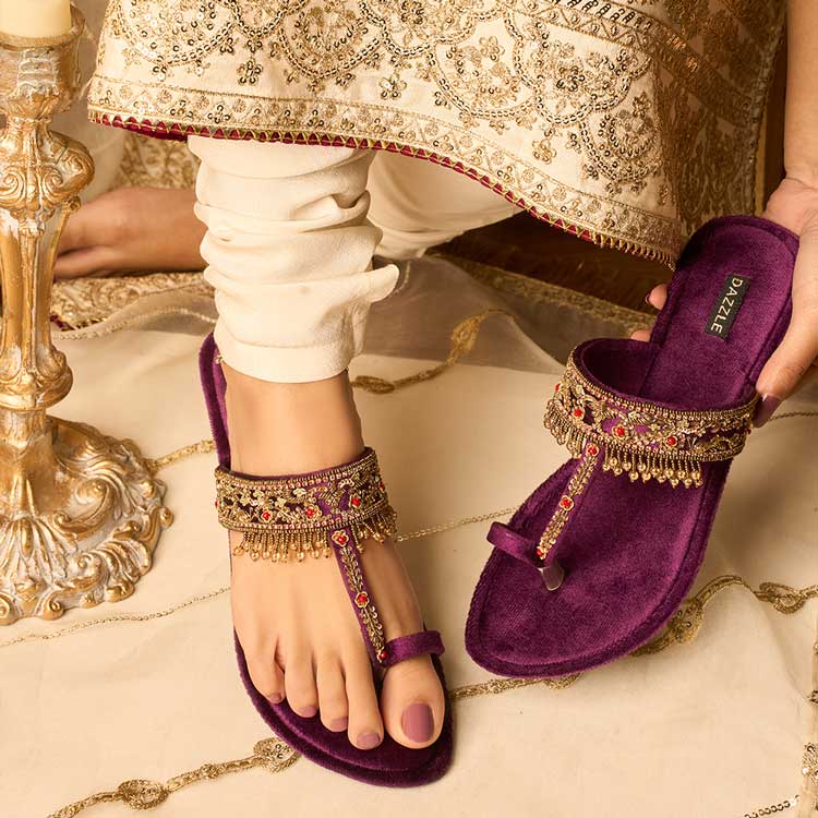 Manjhli (Purple) - Dazzle by Sarah