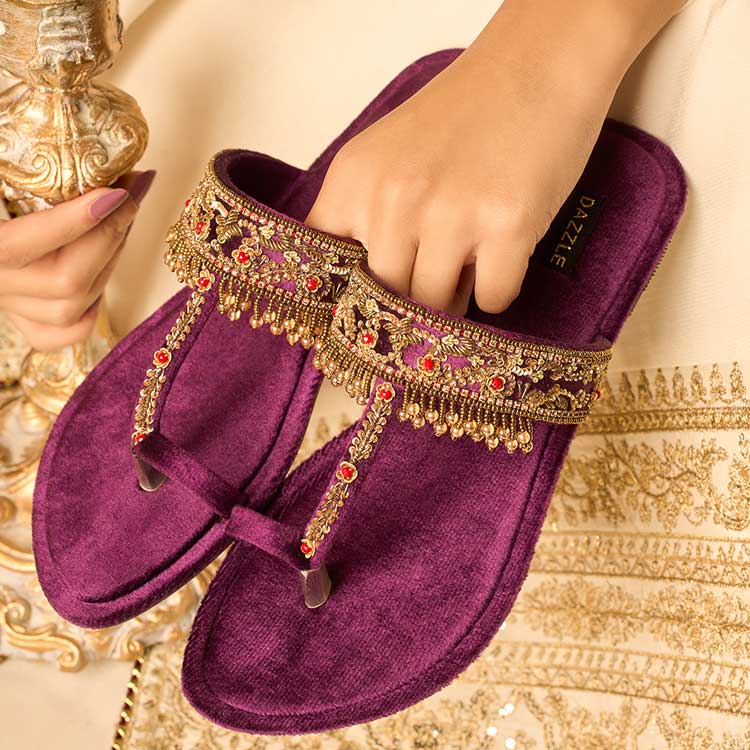 Manjhli (Purple) - Dazzle by Sarah