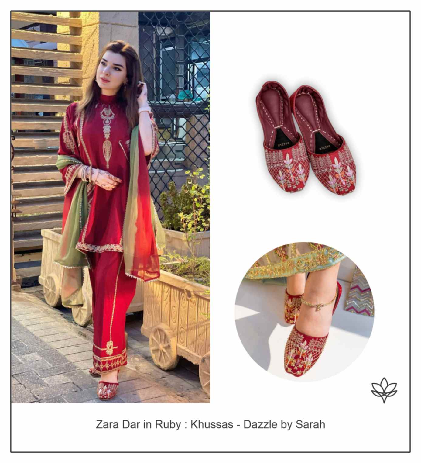 Zara Dar in Ruby Khussa