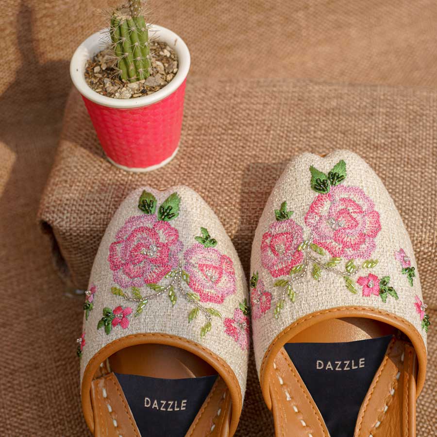 rose jutti |rose shoes for women